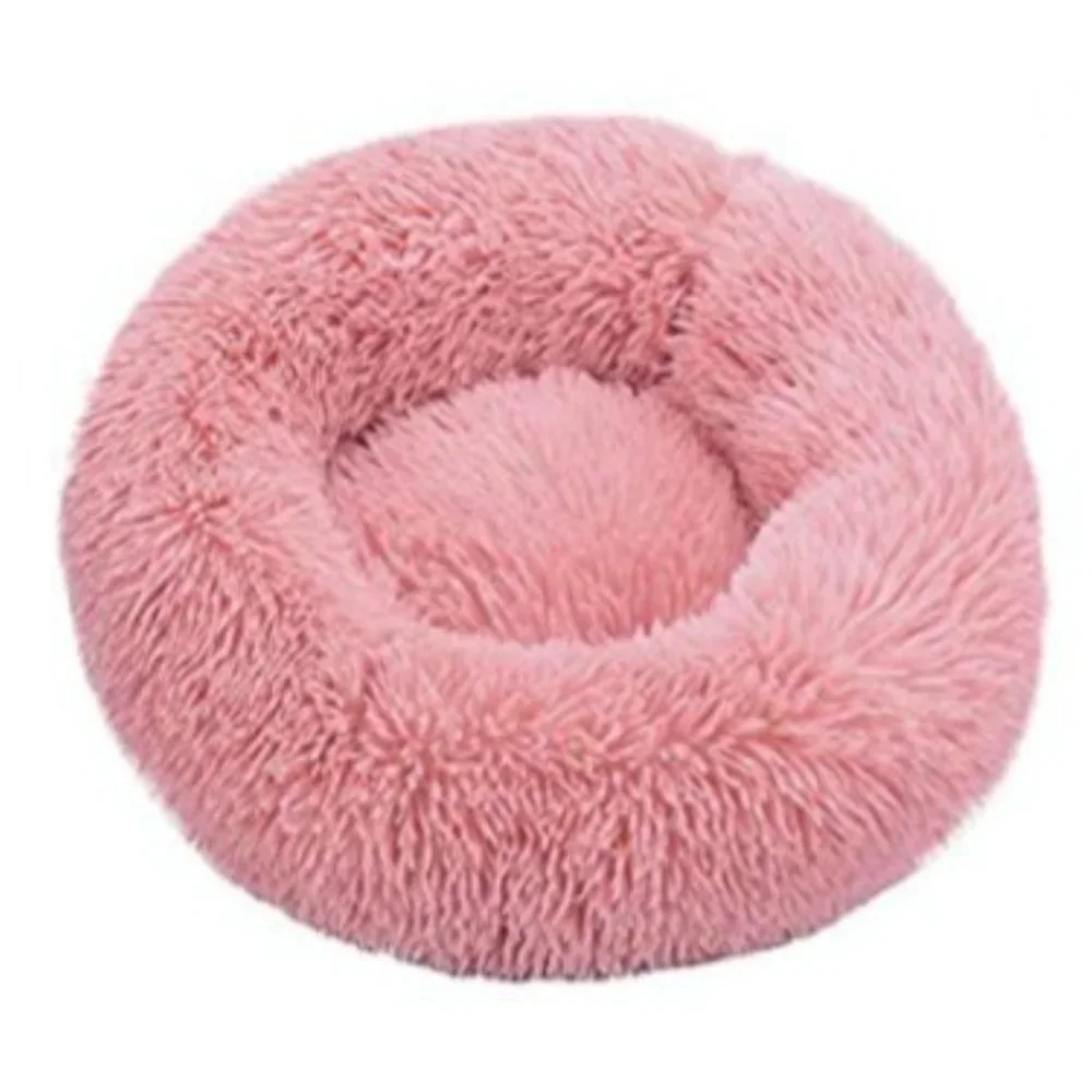 Pink Faux Fur Pet Bed